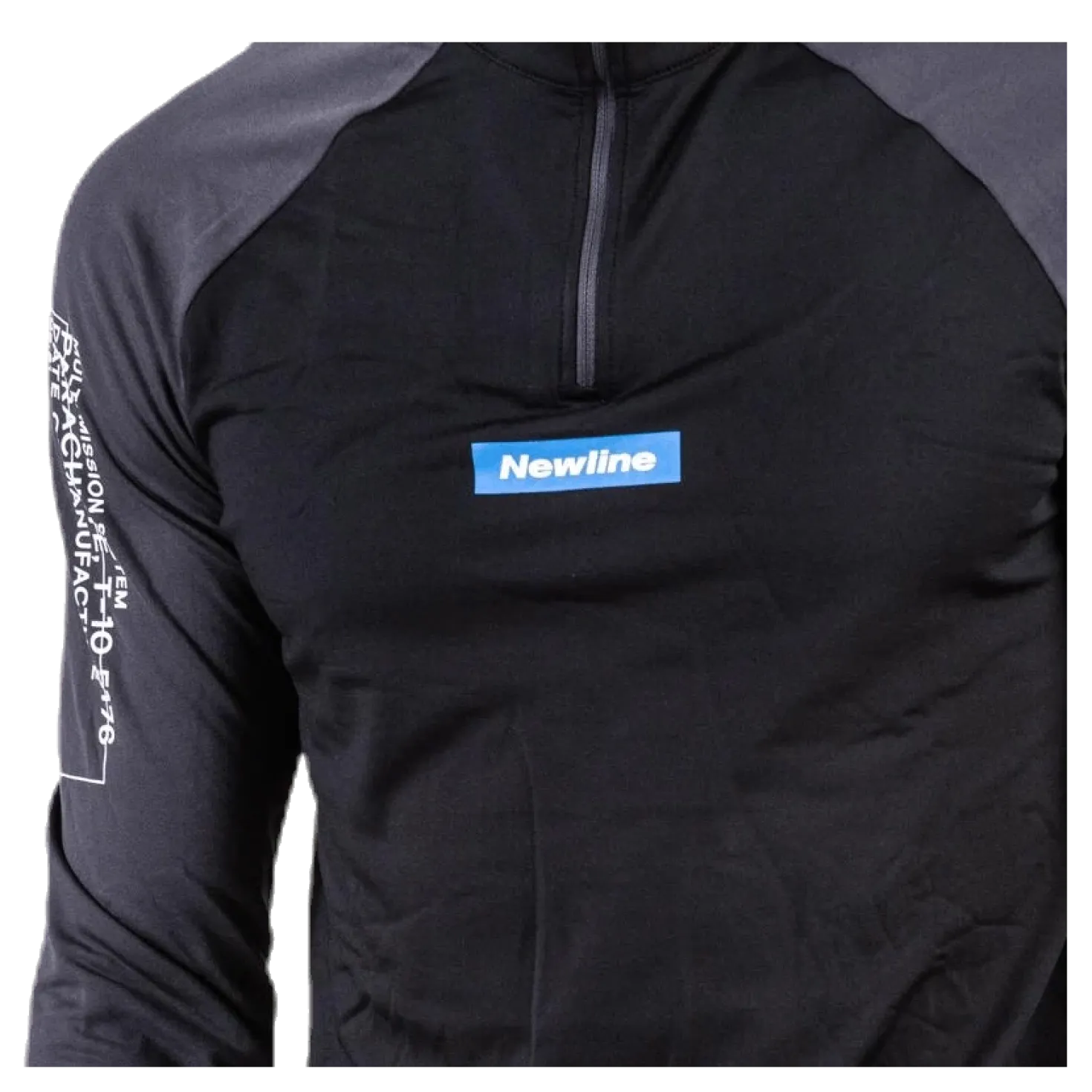 Warm Zip Shirt Black/Grey