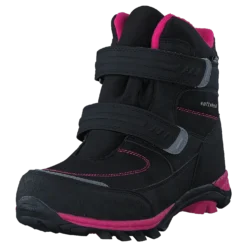 435-6608 Waterproof Warm Lined Black/Fuchsia
