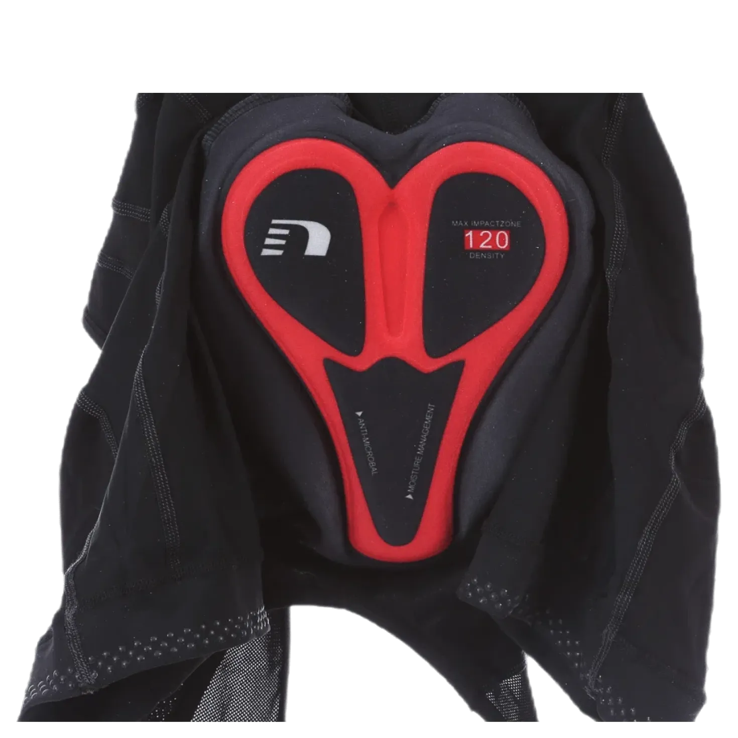 W Bike 8 Panels Bib Shorts Black