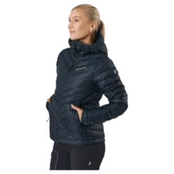 W Frost Down Hood Jacket Black