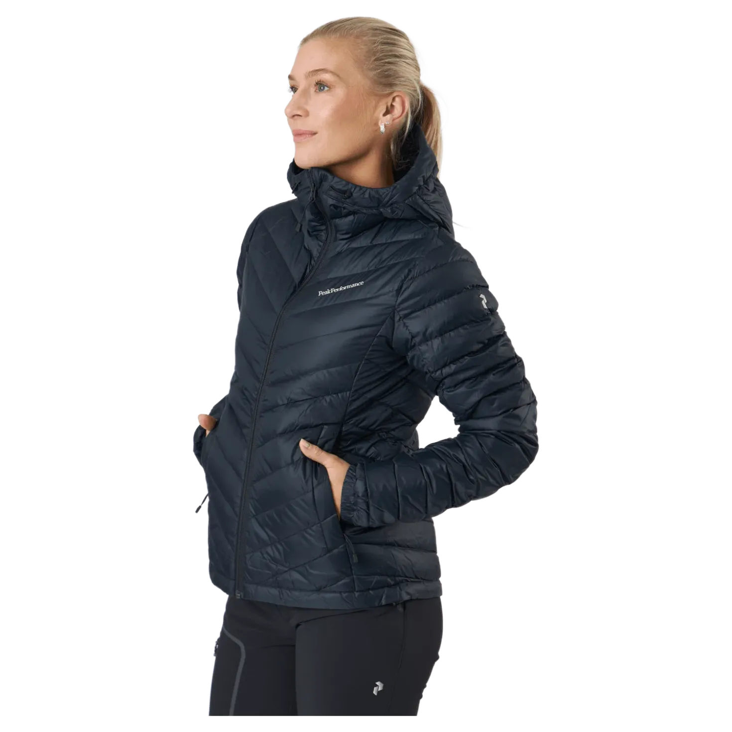 W Frost Down Hood Jacket Black