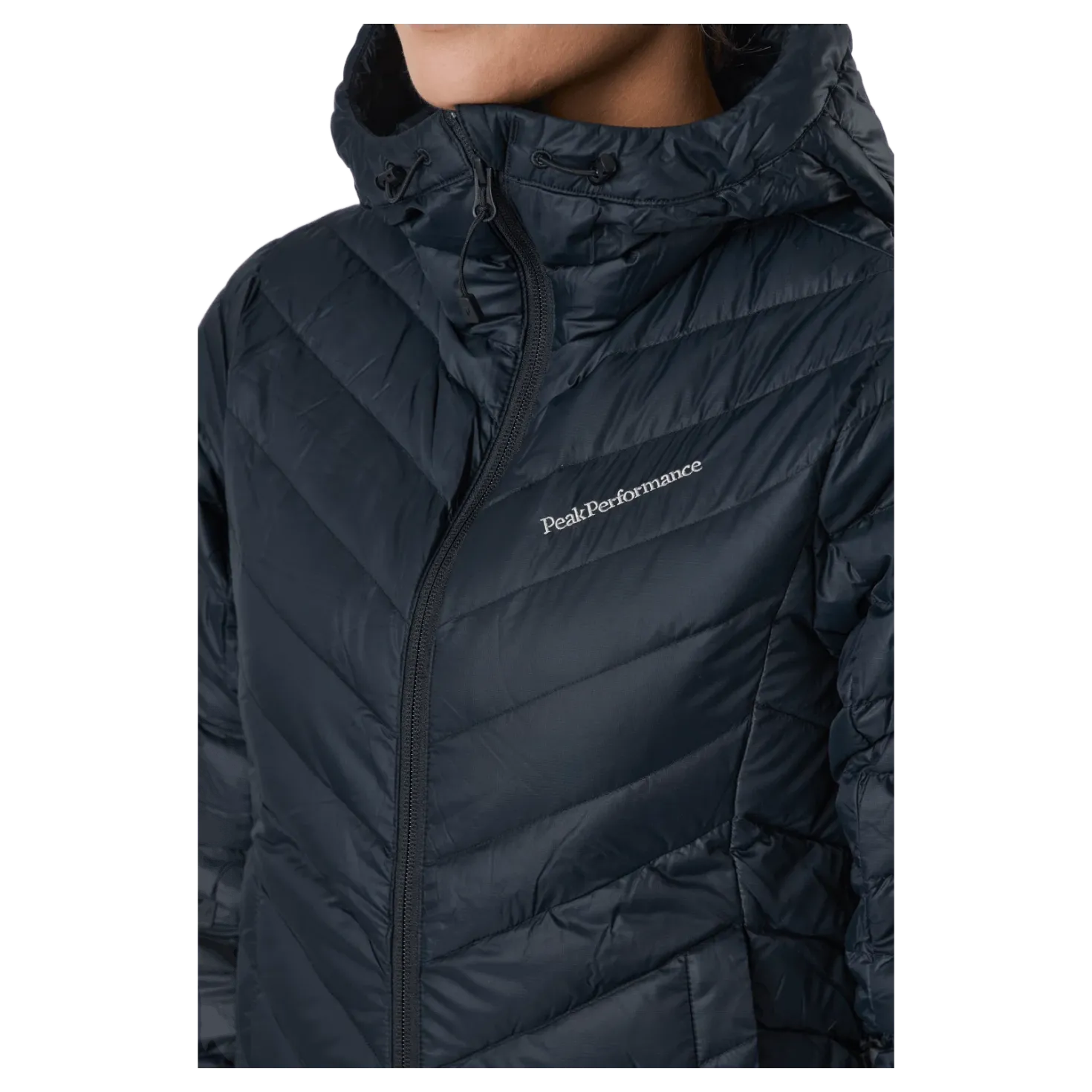 W Frost Down Hood Jacket Black