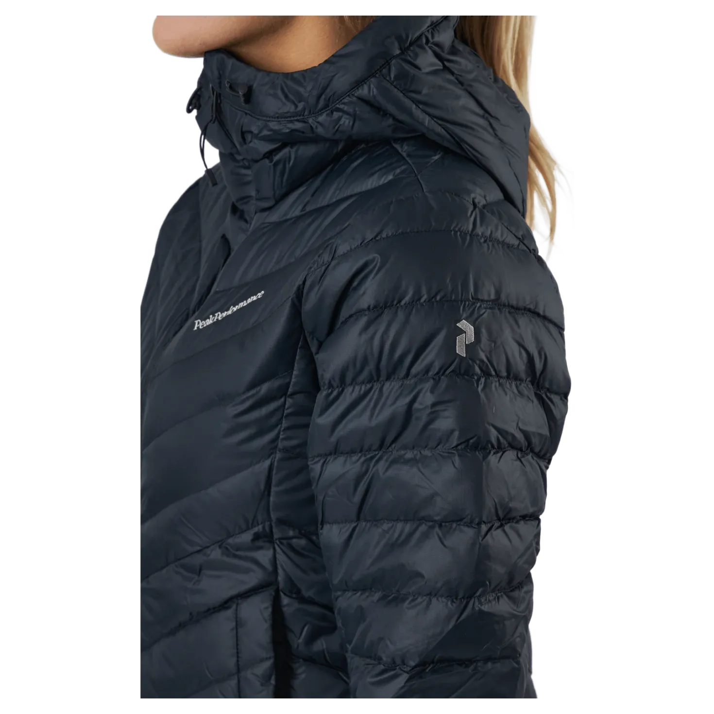 W Frost Down Hood Jacket Black