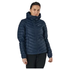 W Frost Down Hood Jacket Blue Shadow