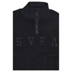 W. Half Zip Pile Black