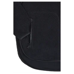 W. Half Zip Pile Black