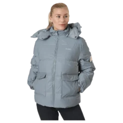 W. Hooded Reflective Puffer Ja Silver
