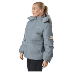 W. Hooded Reflective Puffer Ja Silver