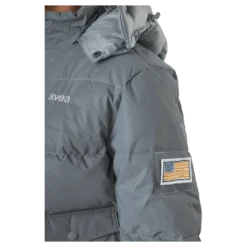 W. Hooded Reflective Puffer Ja Silver
