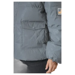 W. Hooded Reflective Puffer Ja Silver