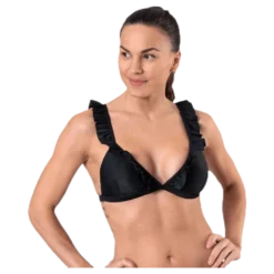 Wikolia Frill Top Black