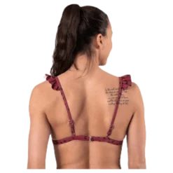 Wikolia Frill Top Patterned/Red