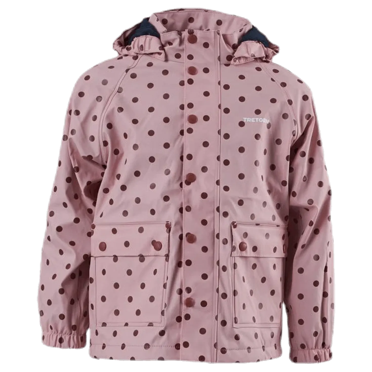 Wings Fleece-Lined Rain Jacket Pink