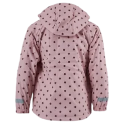 Wings Fleece-Lined Rain Jacket Pink