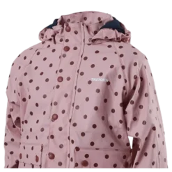 Wings Fleece-Lined Rain Jacket Pink