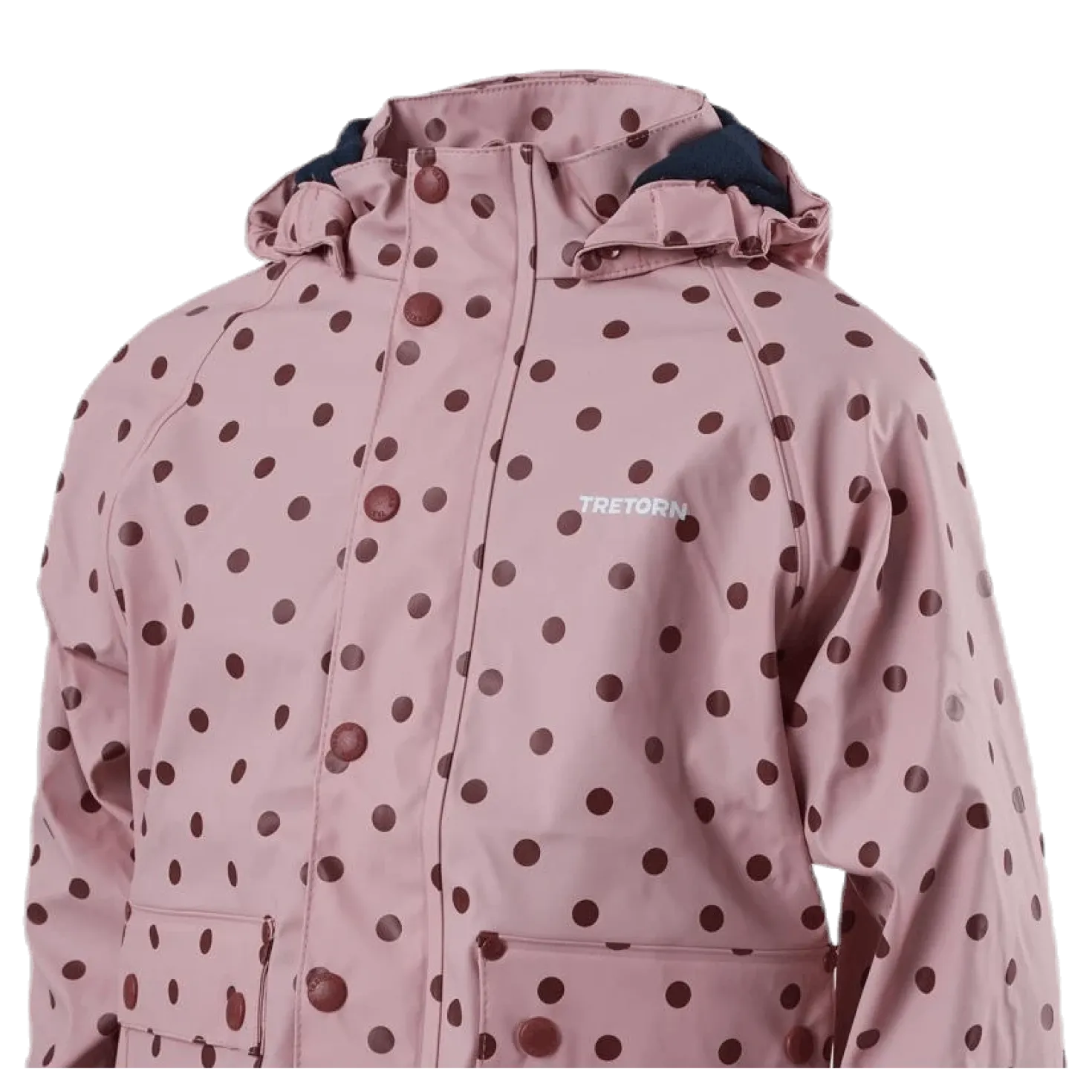 Wings Fleece-Lined Rain Jacket Pink