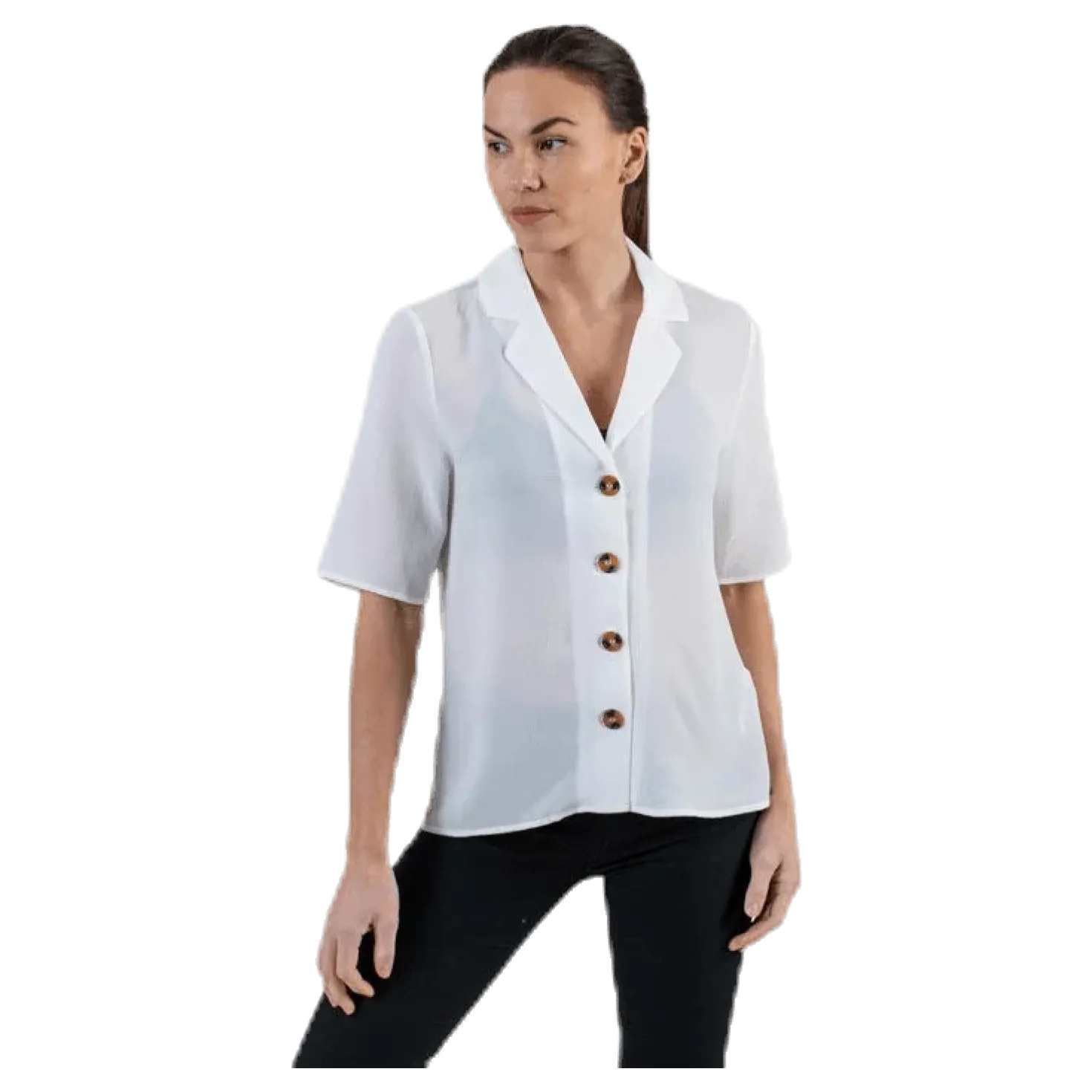 Winner Button Shirt White