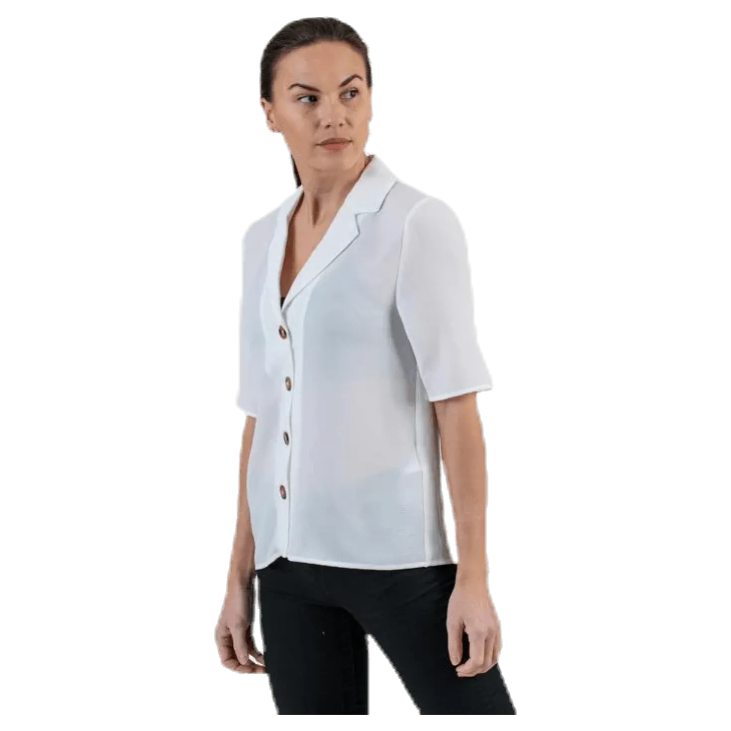 Winner Button Shirt White