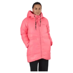 W. Mid Length Shiny Jacket Happy Pink