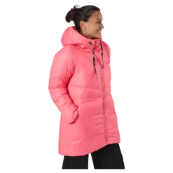 W. Mid Length Shiny Jacket Happy Pink