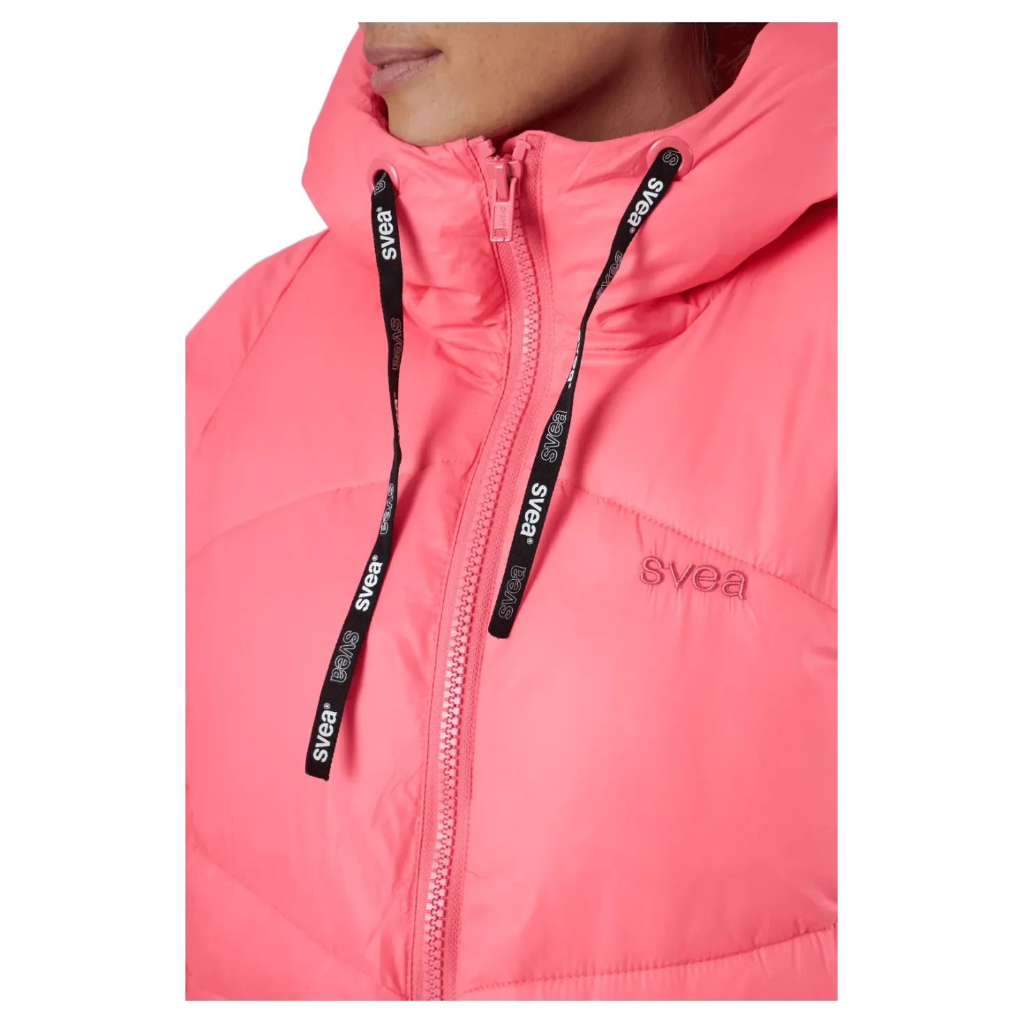 W. Mid Length Shiny Jacket Happy Pink
