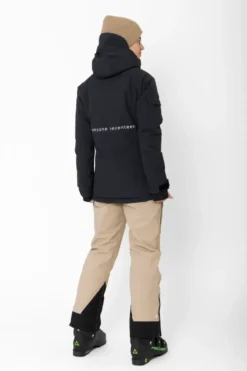 Women’S Light Padded Ski Jacket Nelkerim Black