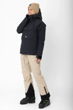 Women’S Light Padded Ski Jacket Nelkerim Black