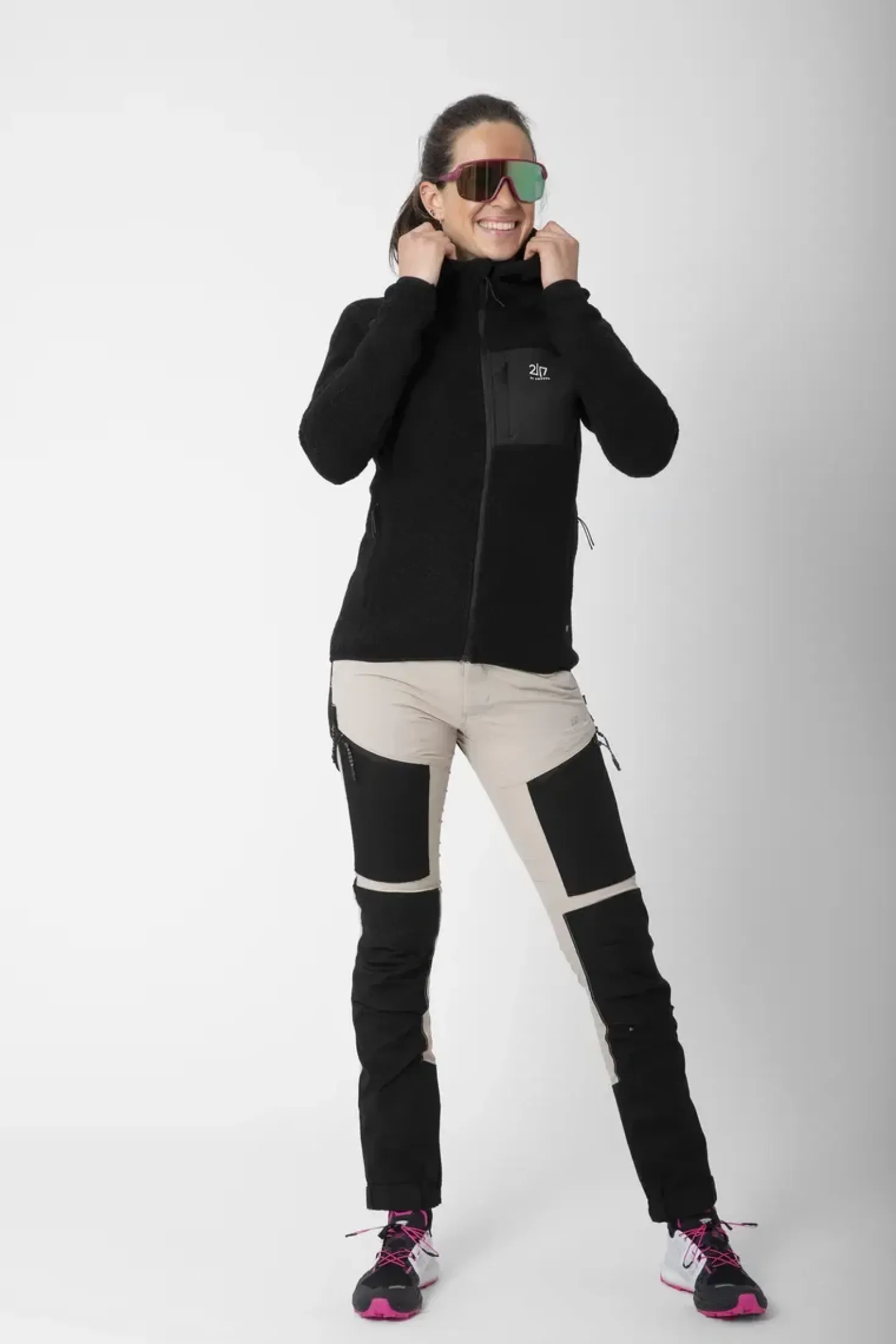 Women’S Wool Pile Hoodie Skord Black