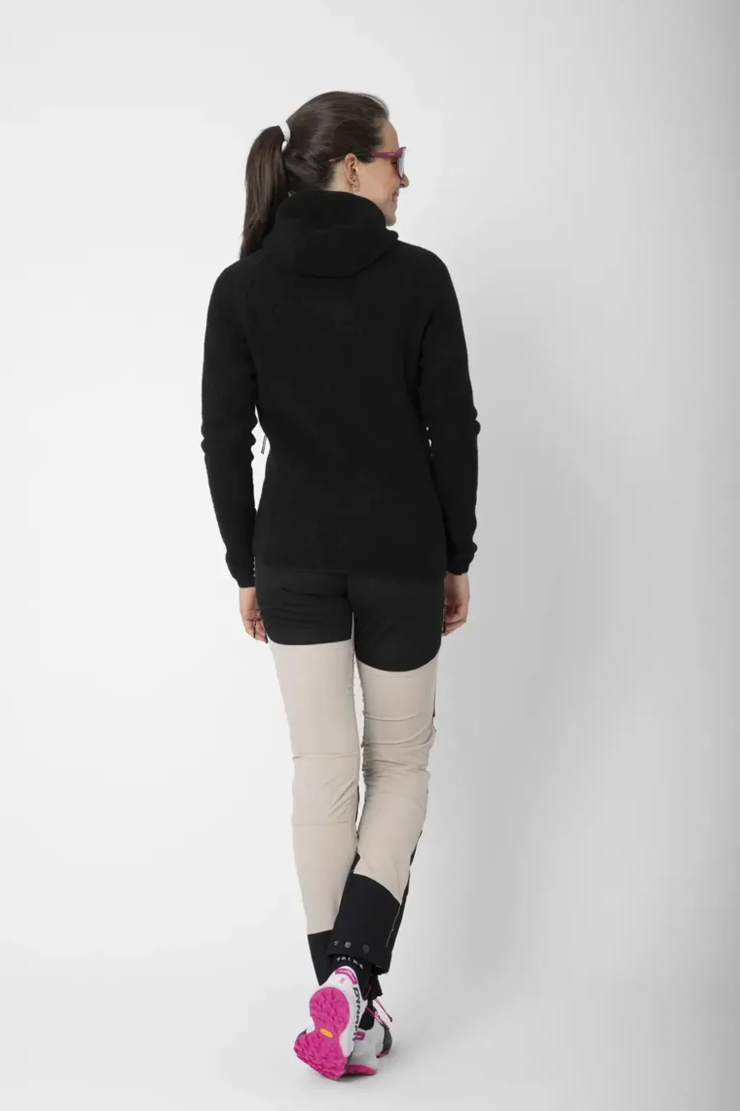 Women’S Wool Pile Hoodie Skord Black