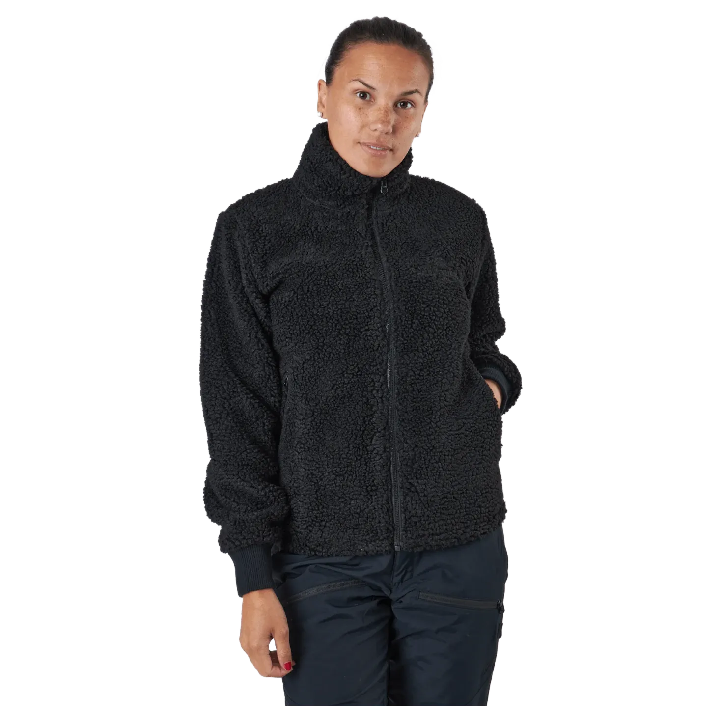 W Original Pile Zip Black