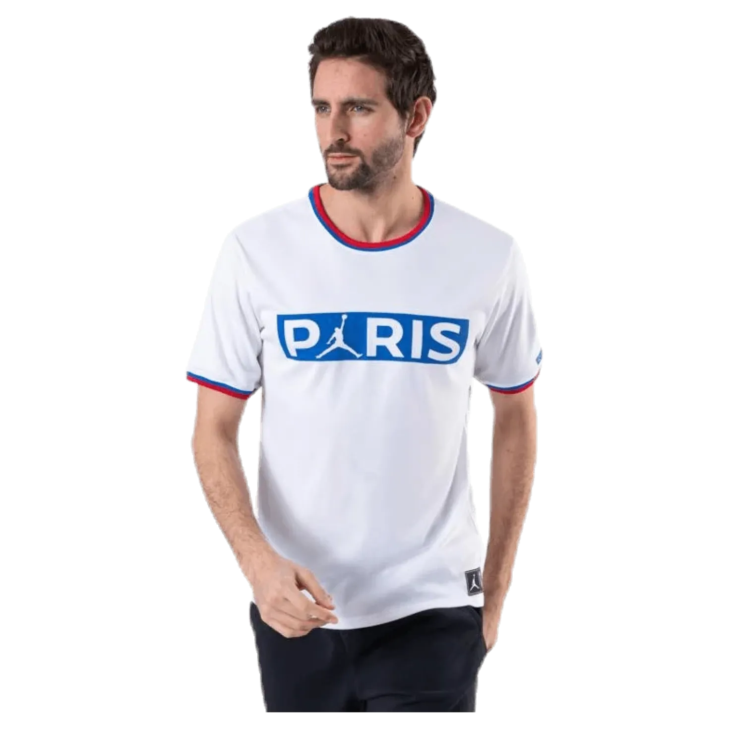X Psg Wordmark Tee White/Hyper Cobalt