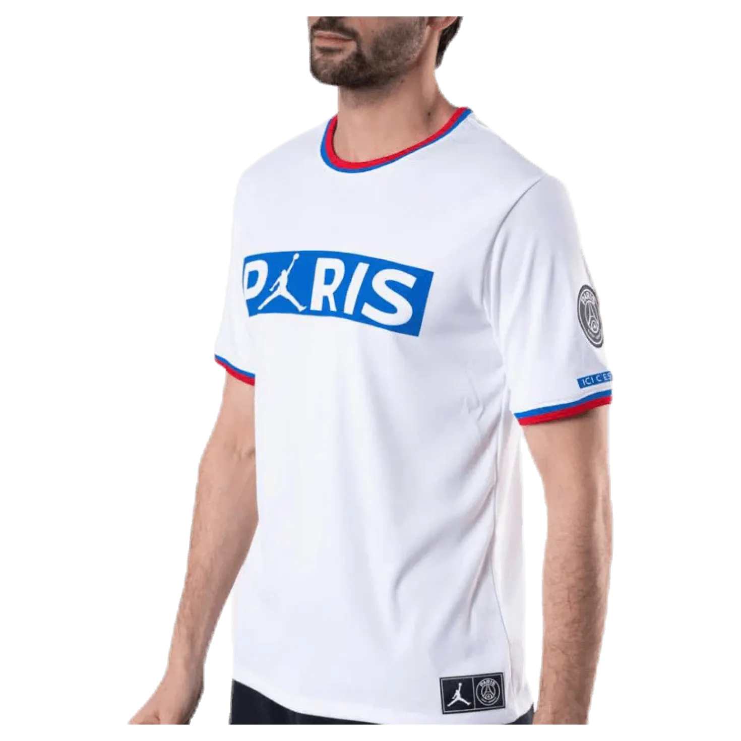 X Psg Wordmark Tee White/Hyper Cobalt