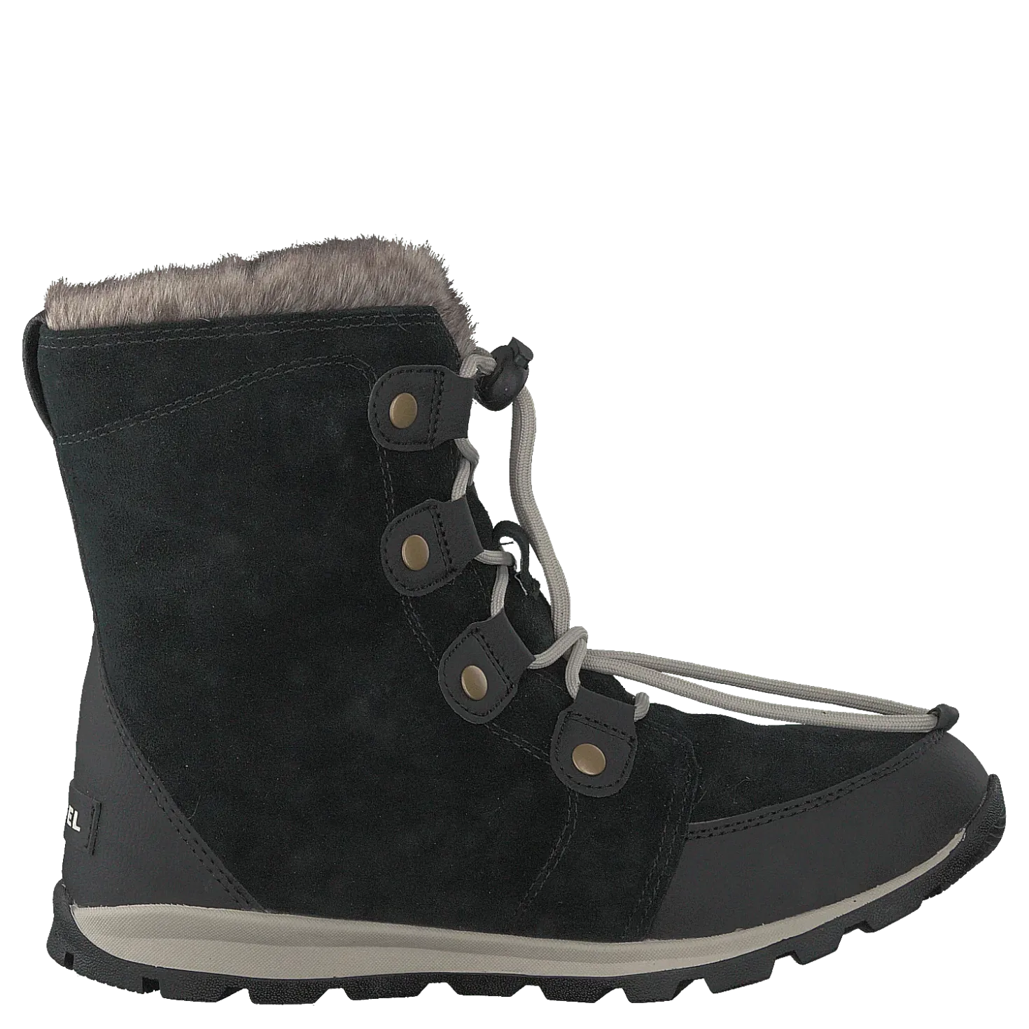 Youth Whitney Suede 010, Black, Dark Stone