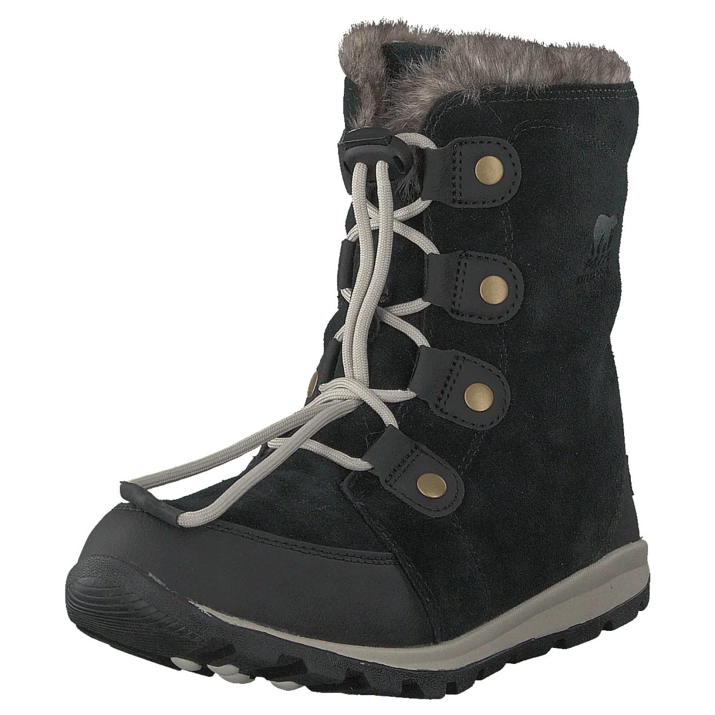 Youth Whitney Suede 010, Black, Dark Stone