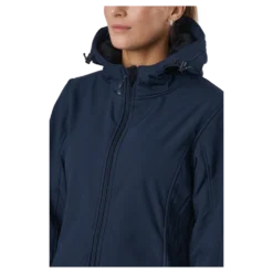 Zadie W Long Softshell Jacket Navy Blazer