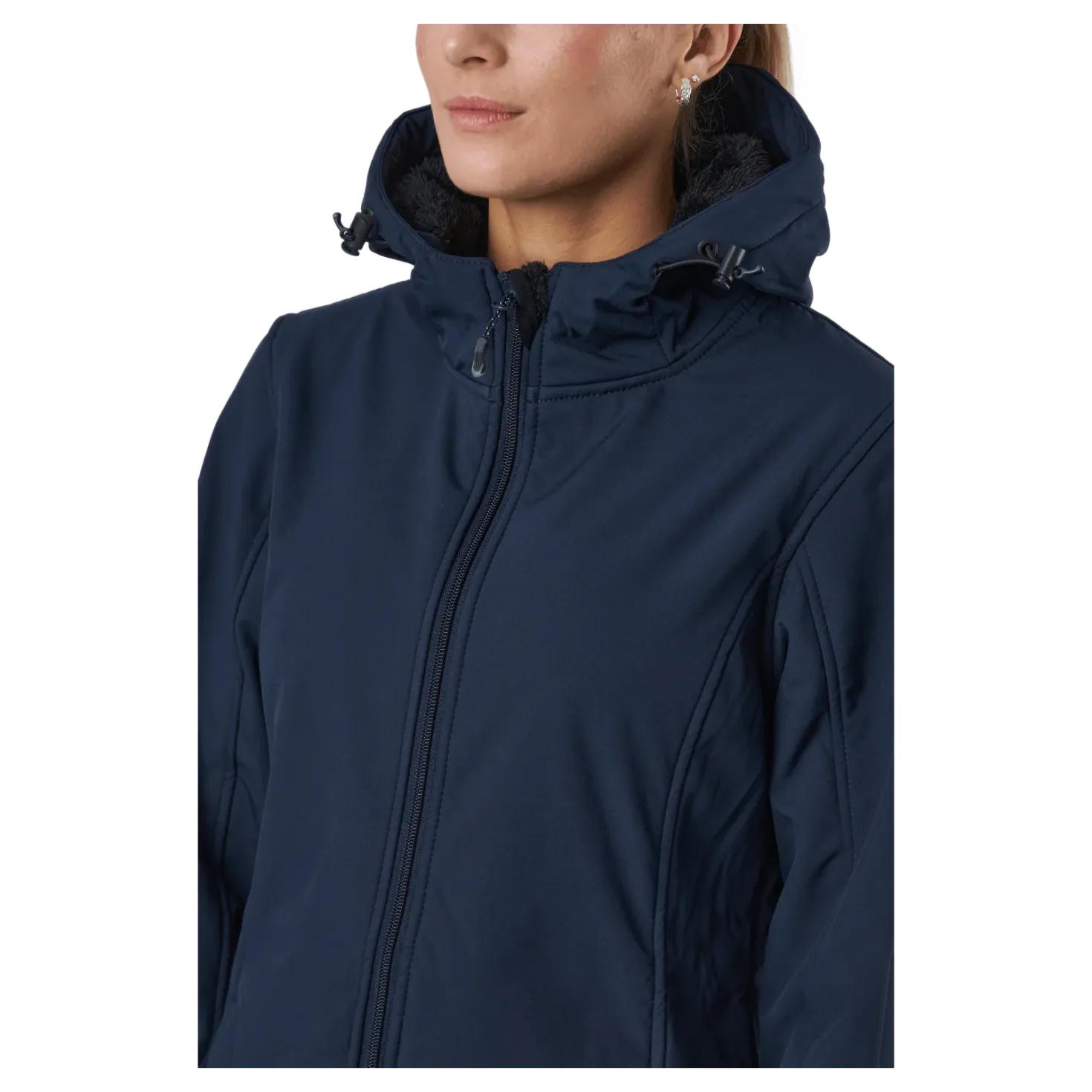Zadie W Long Softshell Jacket Navy Blazer