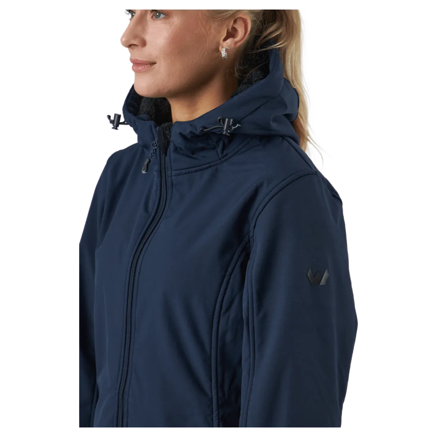 Zadie W Long Softshell Jacket Navy Blazer