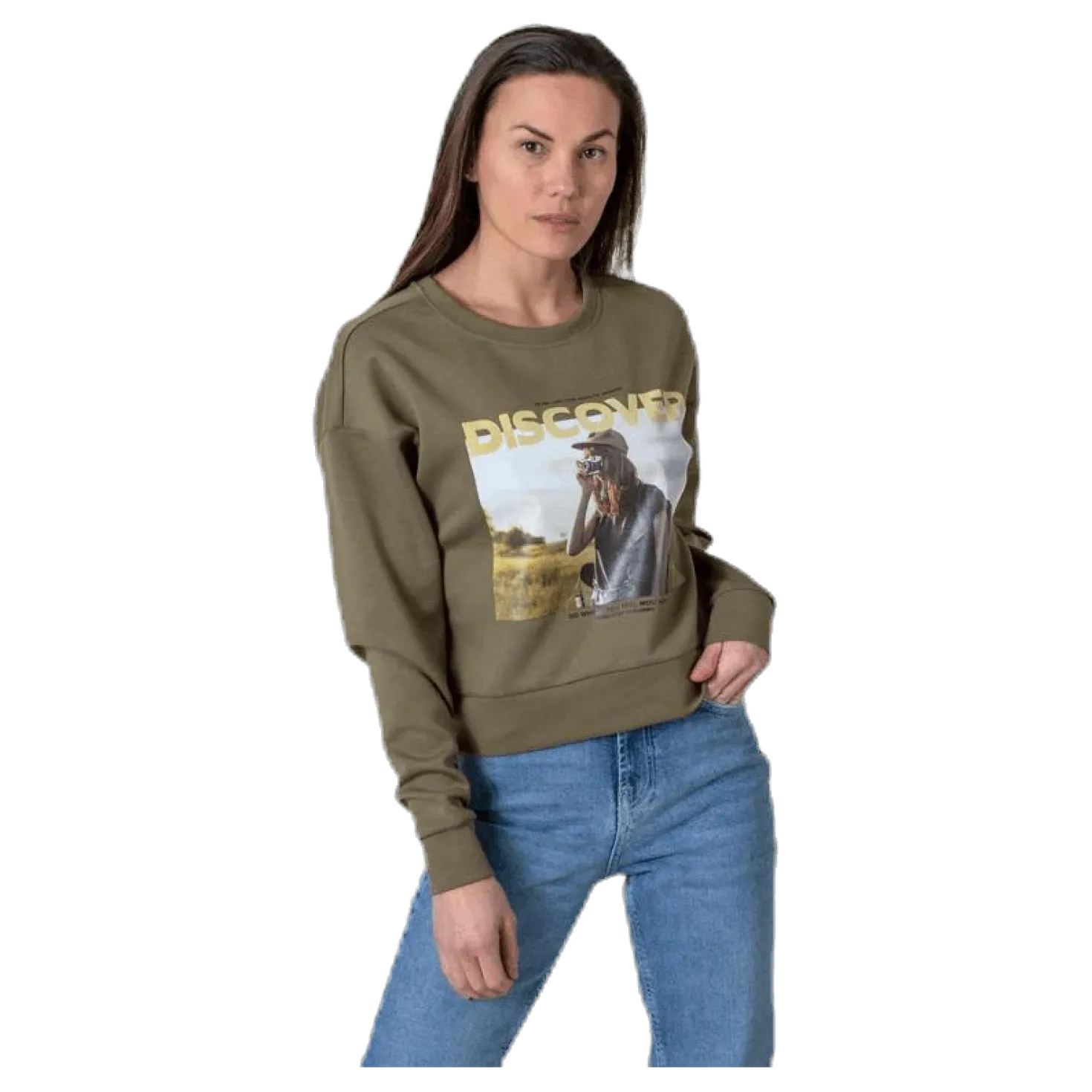 Ziggy L/S O-Neck Box Swt Green