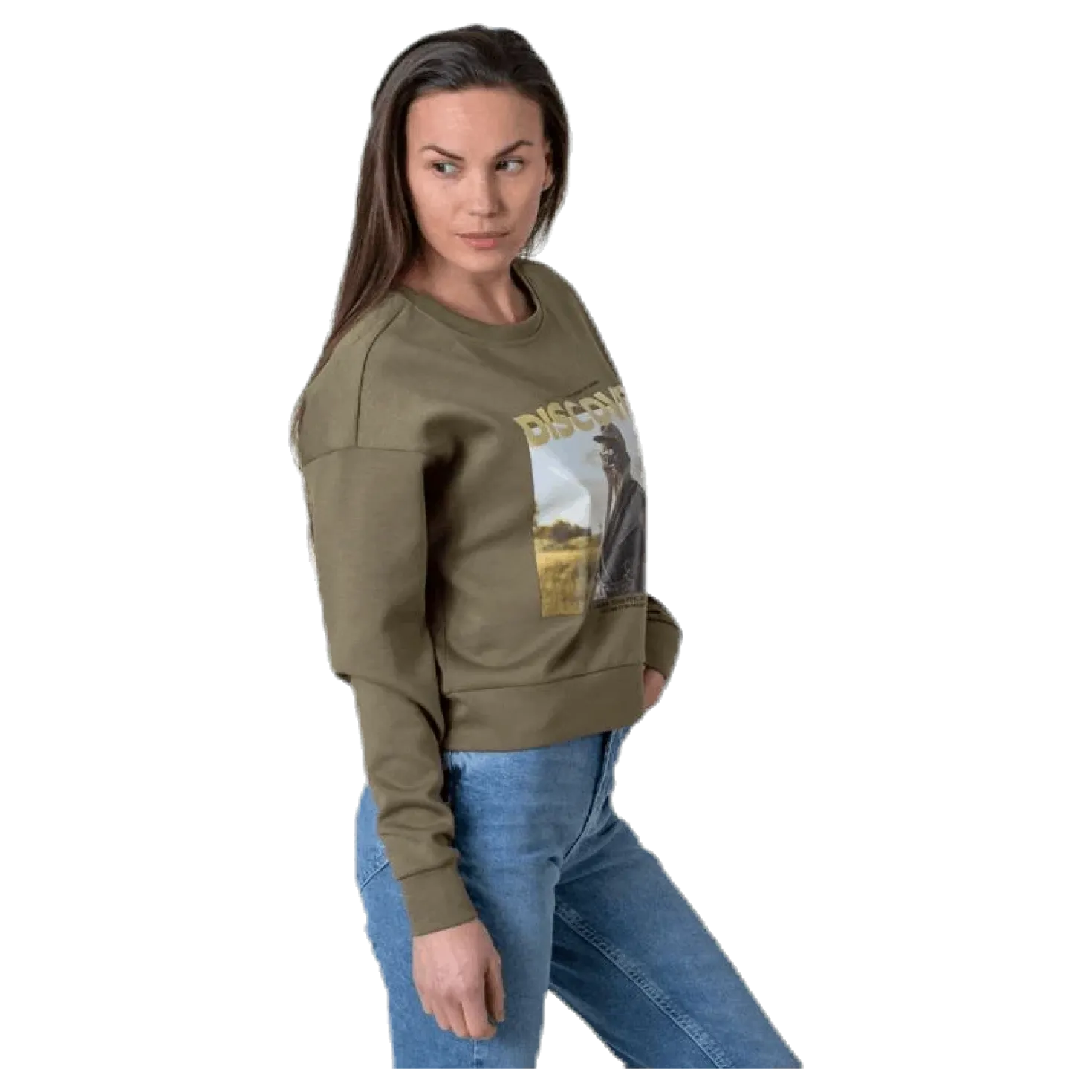 Ziggy L/S O-Neck Box Swt Green
