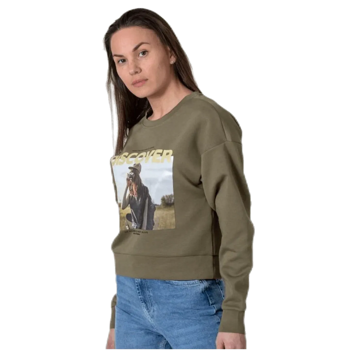 Ziggy L/S O-Neck Box Swt Green