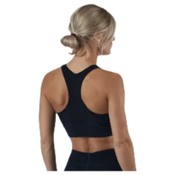 Zip Sports Bra Black