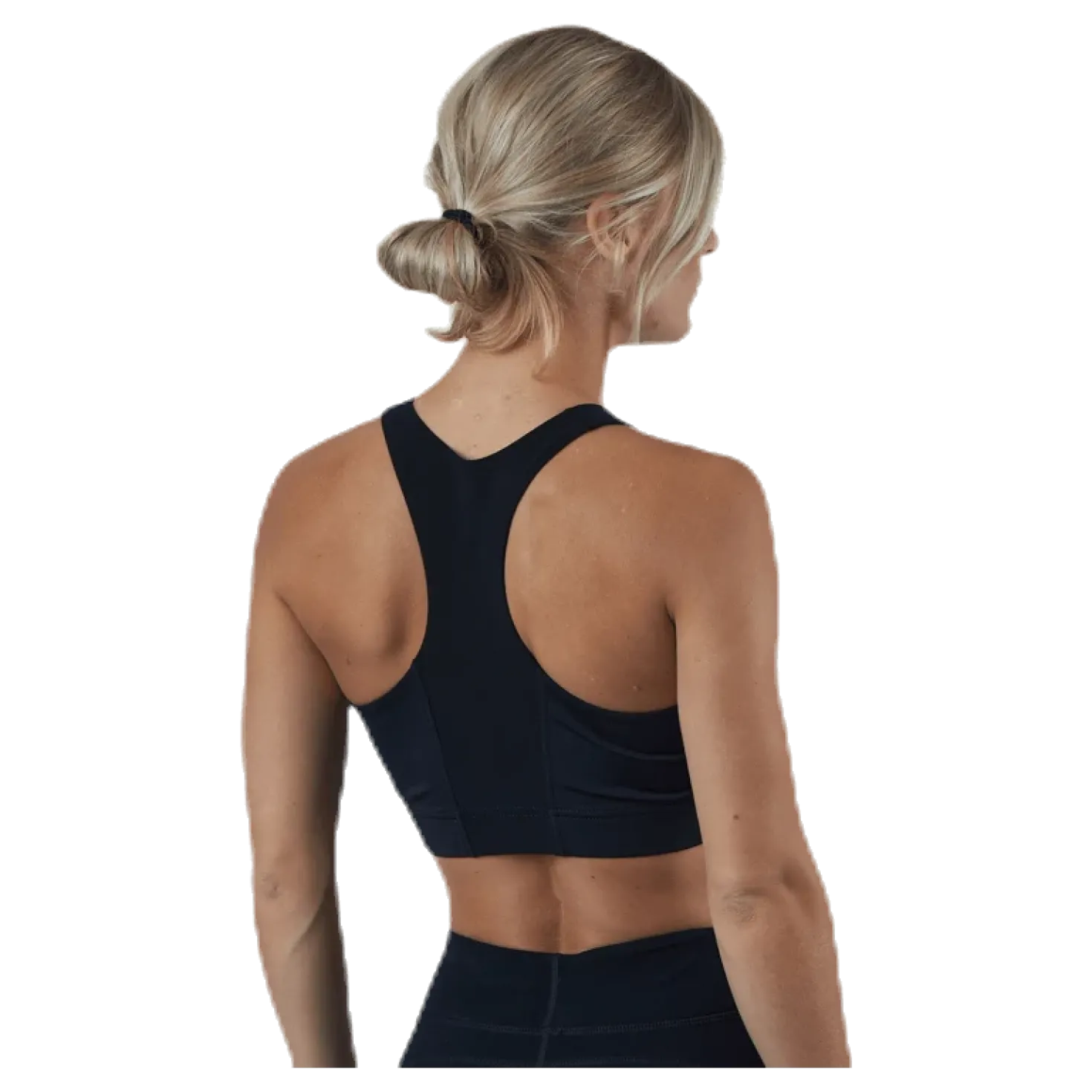 Zip Sports Bra Black