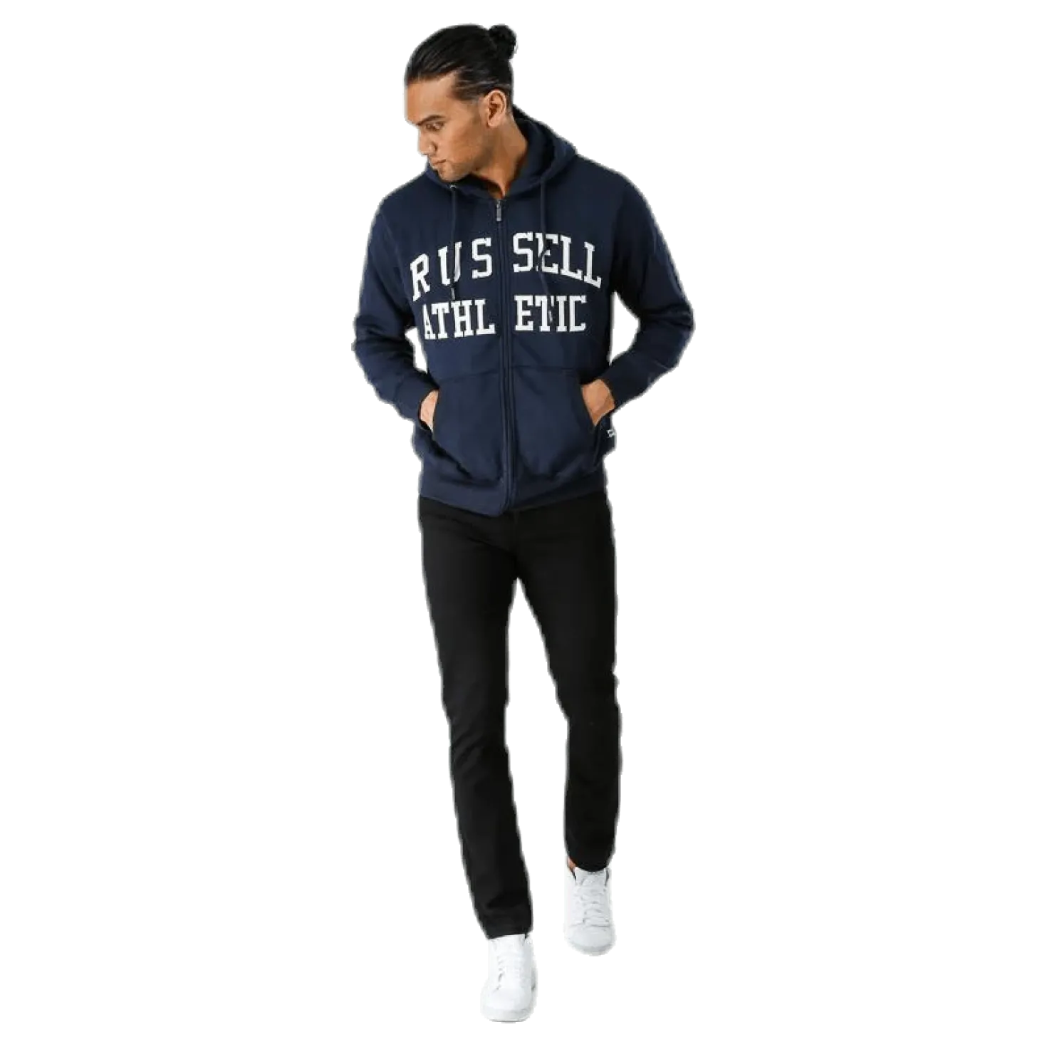 Zip Through Tackle Twill Hoody Blue