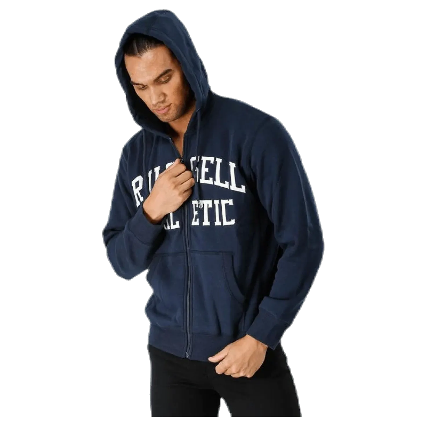 Zip Through Tackle Twill Hoody Blue
